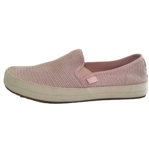 Size 8 UGG  Women’s Knit Canvas Loafer Shoes Sneakers S/N 1020090 pink preowned